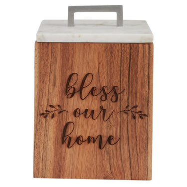 Farmhouse Wood Canister- Small Park Designs - The Fox Decor